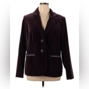 BODEN - classic burgundy polka dot blazer size US 16/18 UK 20